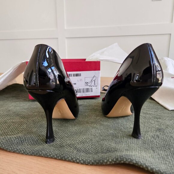Ferragamo kali women's pumps black-Size 8 - Picture 6 of 7